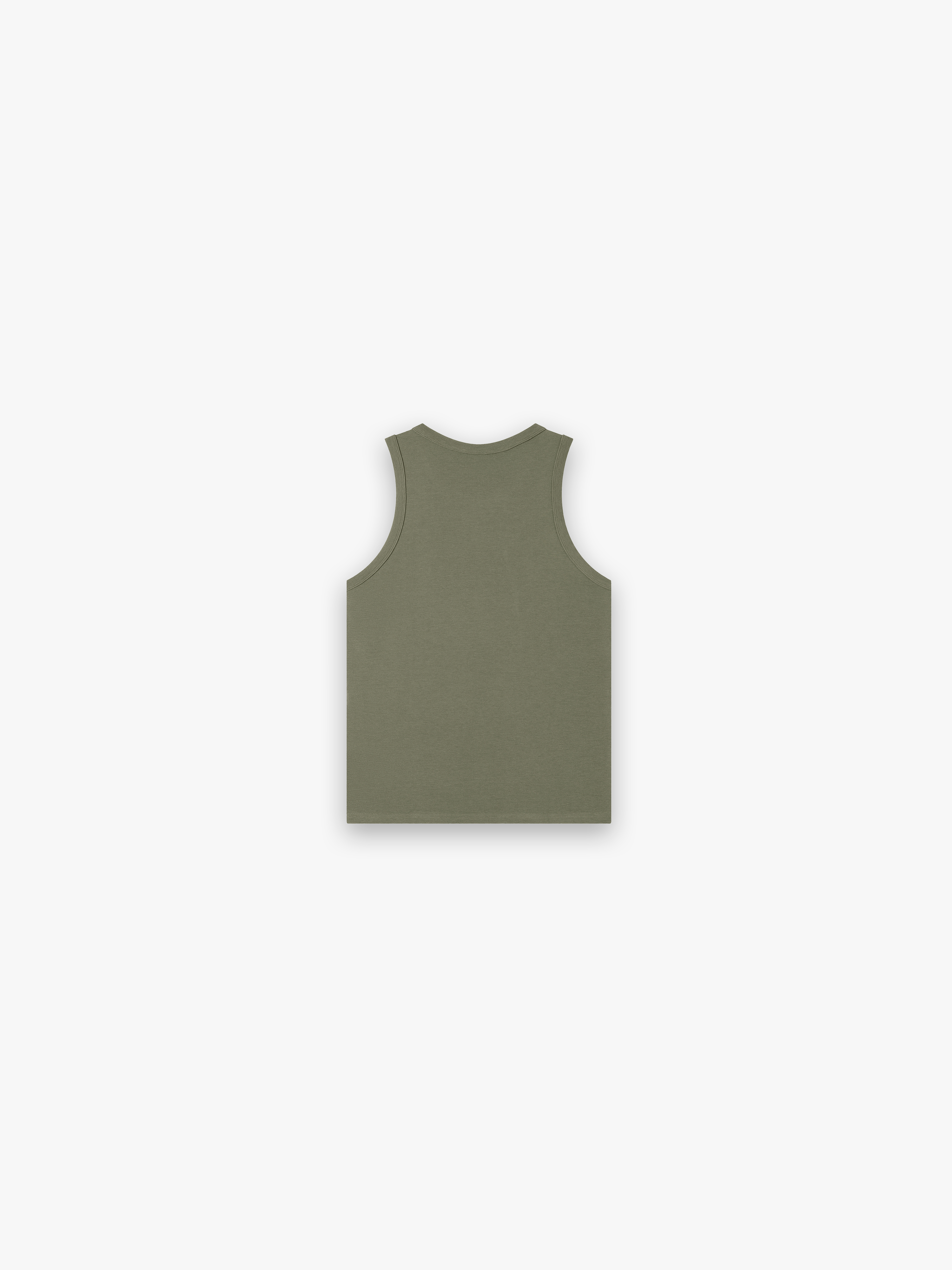 HERCXLES 2026: Sport Ribbed Tank Top - Army Green back